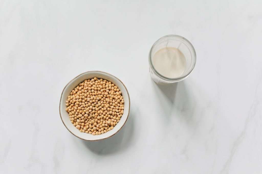 Bowl of soya beans